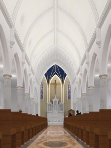 Main Altar View Hallway